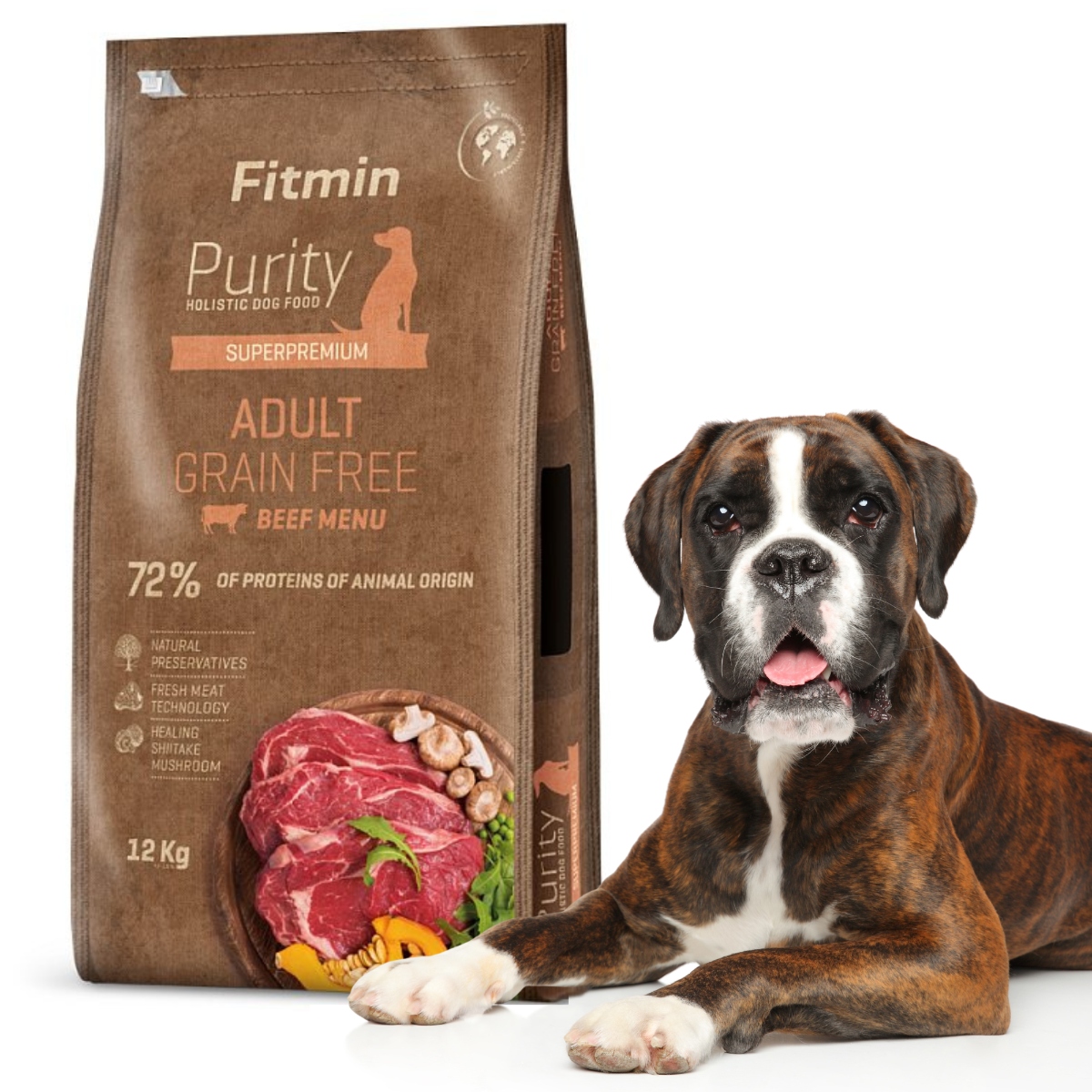 Fitmin Purity Grain Free Adult Beef 12kg