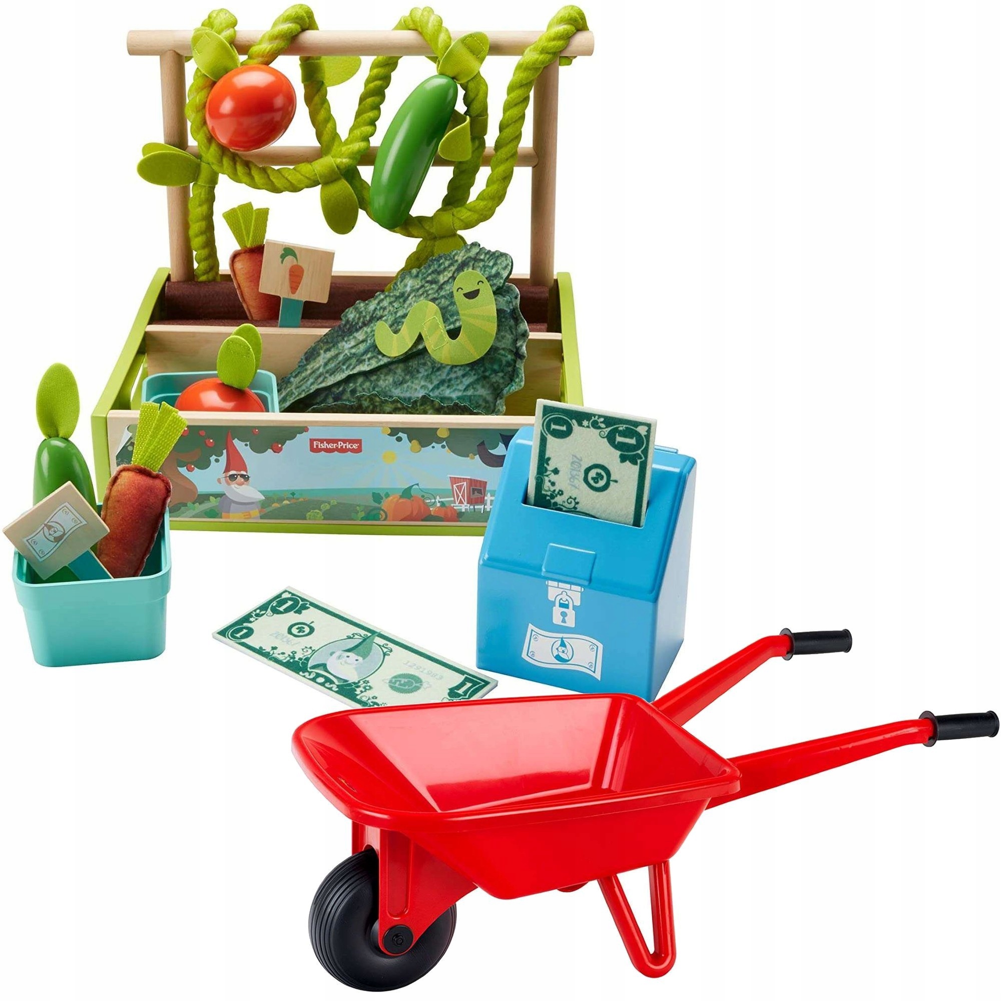 

Sklep Stragan Z Warzywami Zestaw Ogrodowy Taczka