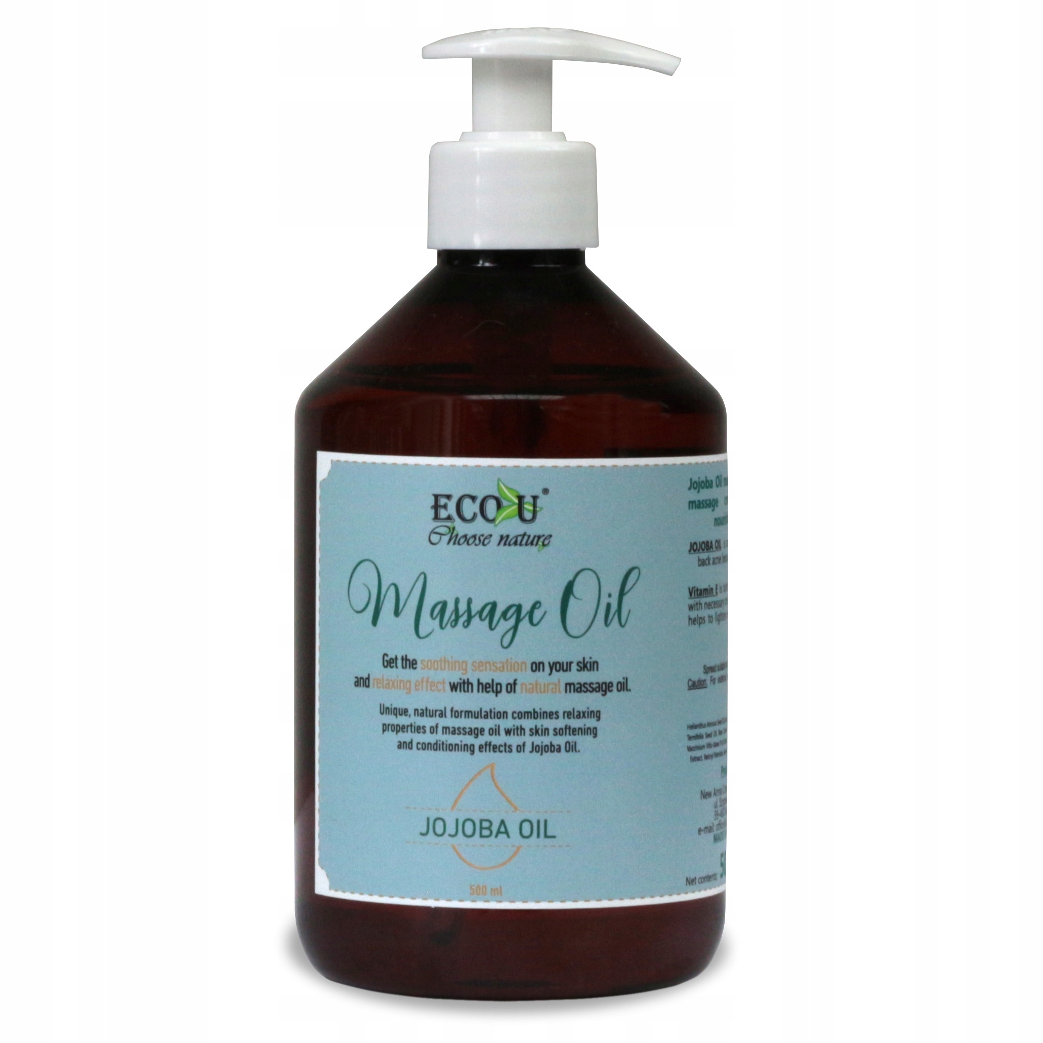 

Olejek do masażu z olejem jojoba 500 ml Habys
