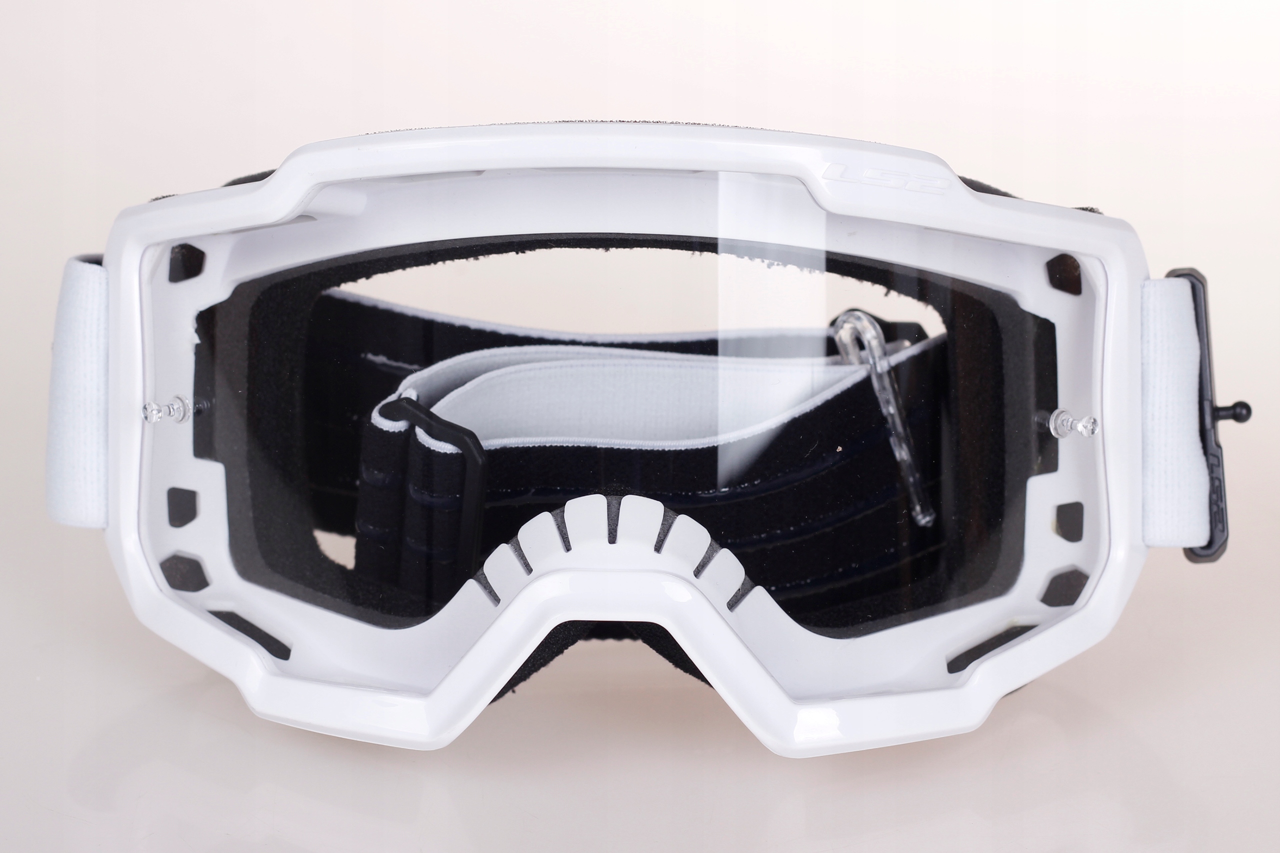 GOGLE CROSS ENDURO MOTOCROSS ATV LS2 CHARGER WHITE białe Waga produktu z opakowaniem jednostkowym 0.5 kg