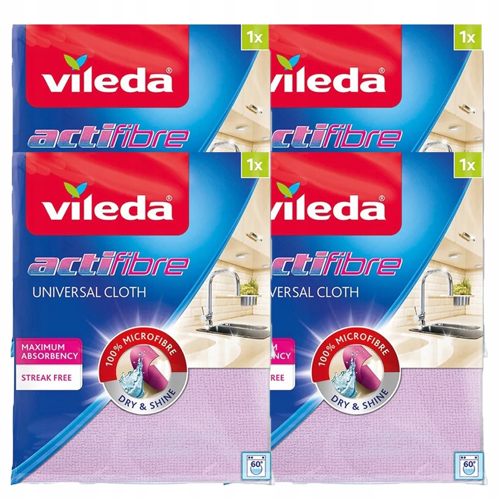 

4x Vileda Actifibre Ścierka Ściereczka Uniwersalna