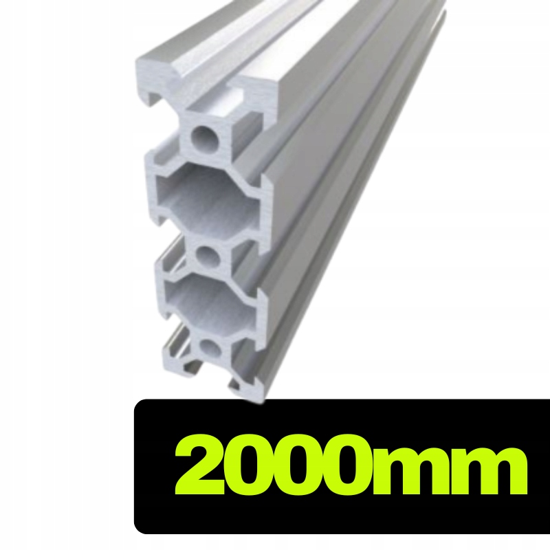 Hliníkový profil V-slot 2060 stříbrný o délce 200 cm