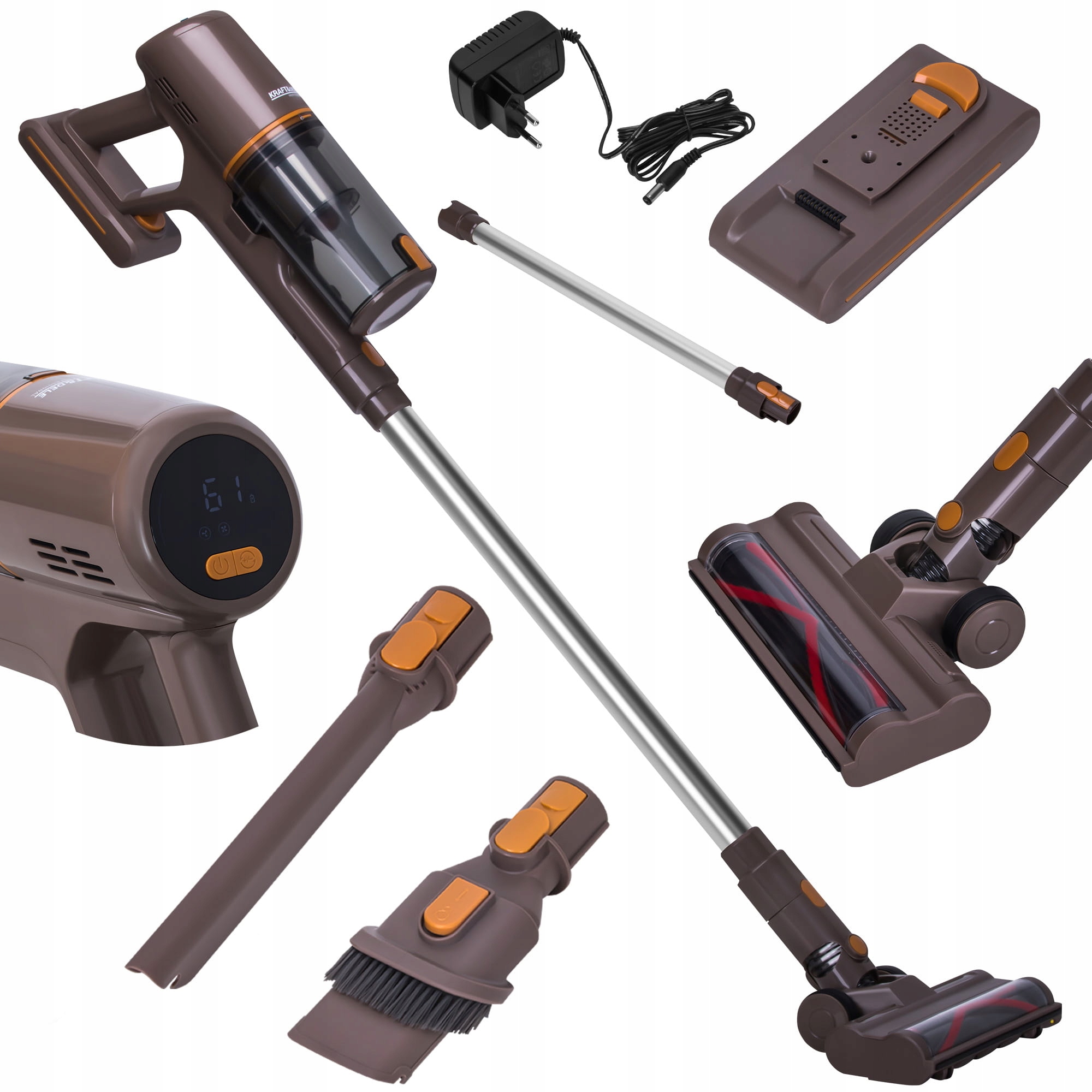 Vertikálny vysávač 25,2V 2500 mAh čierny Kraft&Dele KD5166