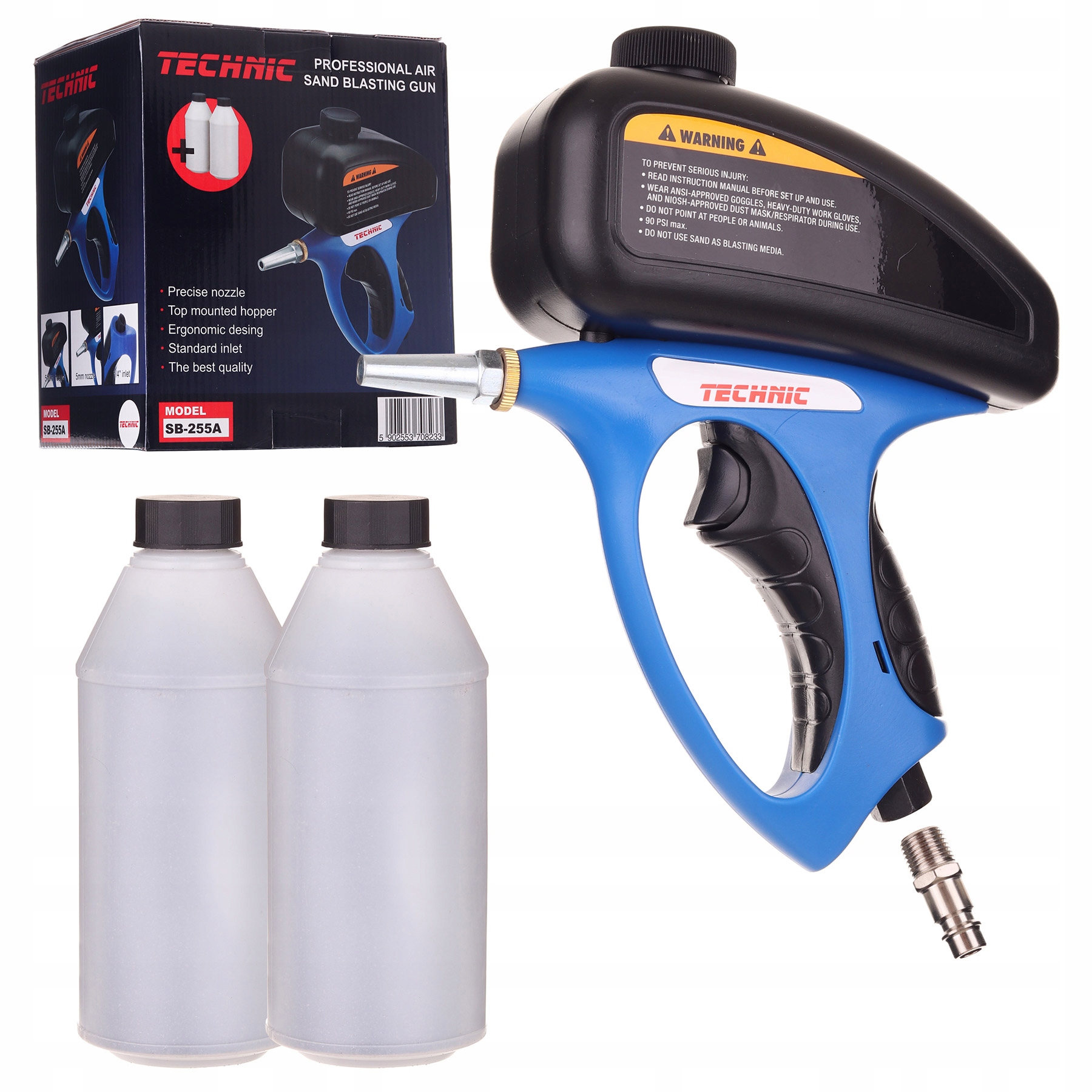 Пескоструйный пистолет + Корунд 2 + 25 кг