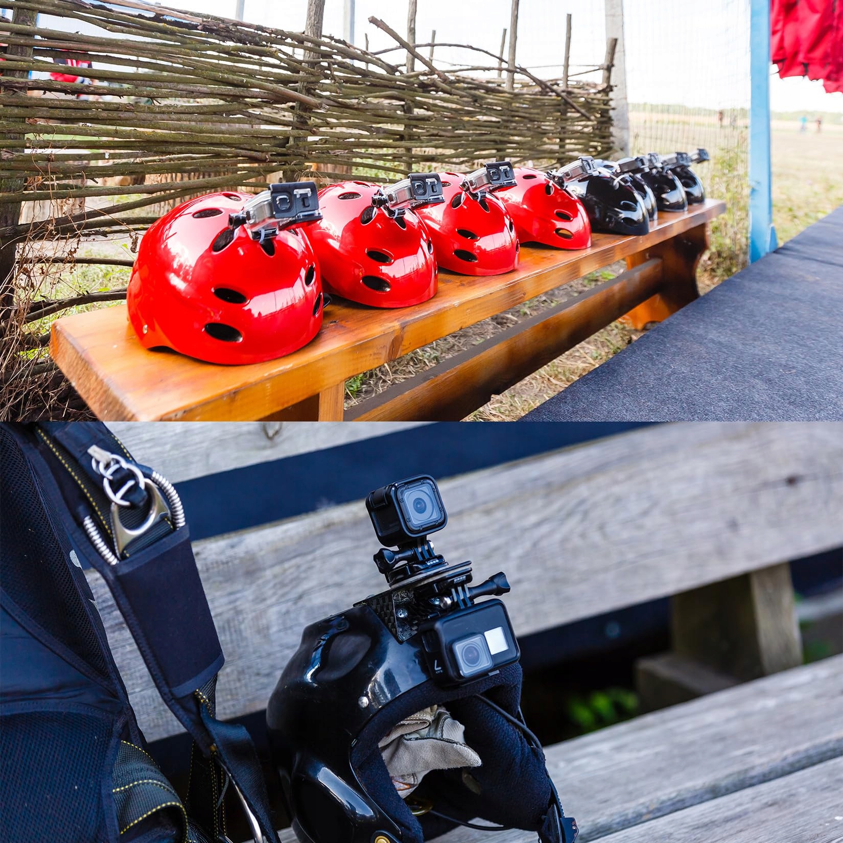 Zestaw Klejowych Uchwytów Do GoPro DJI Kamera Sportowa Kask 12W1 WUKEMAOYI — miniatura 6