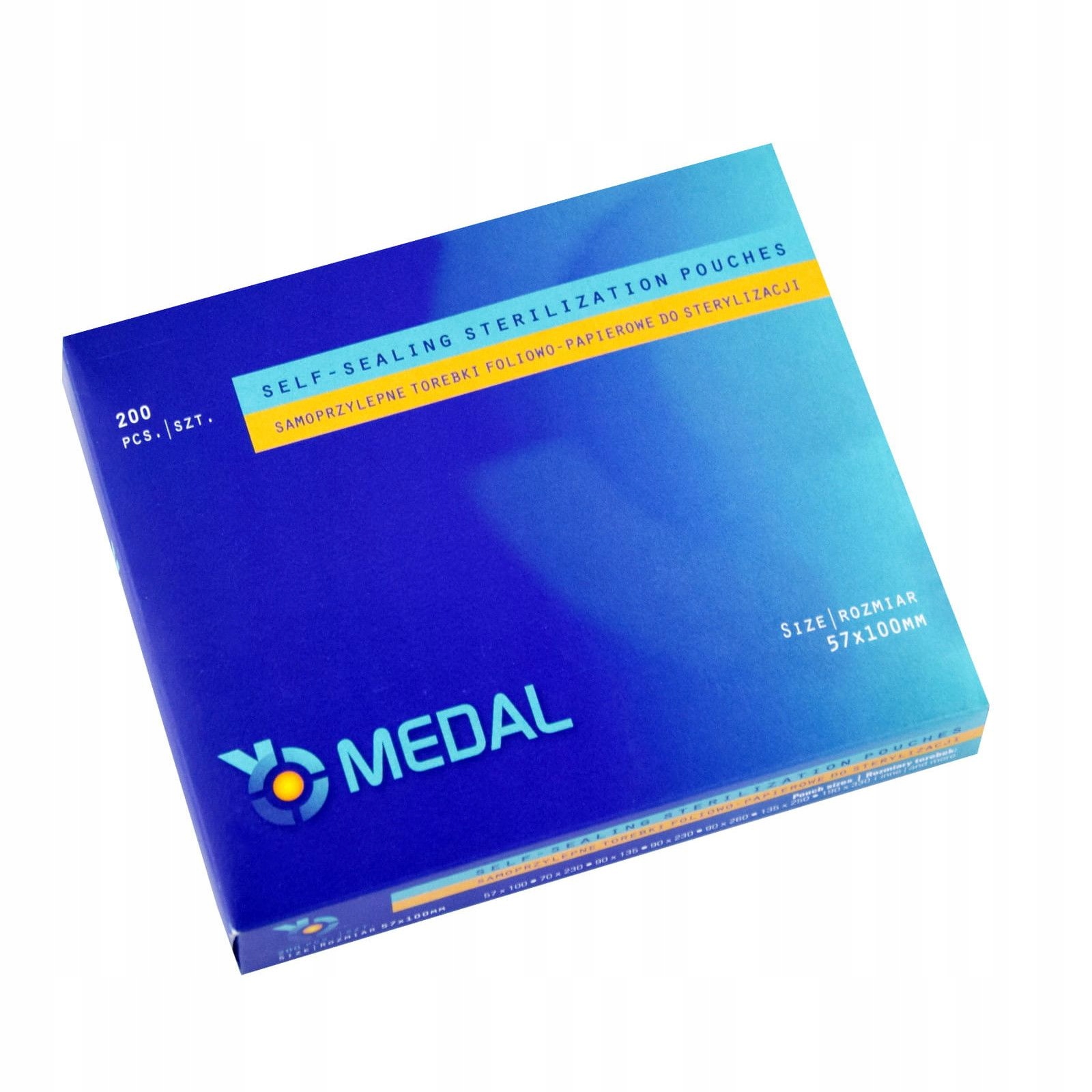 

Torebki do sterylizacji 57x100mm Medal 200szt