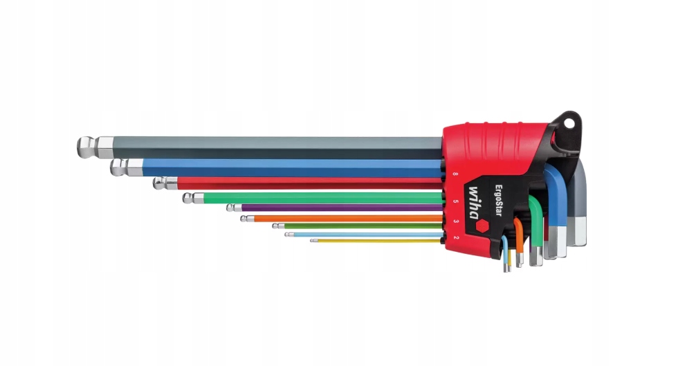 Wiha 41483 Zestaw Kluczy Trzpieniowych Ergostar Imbusy 9cz Z Główką Kulistą