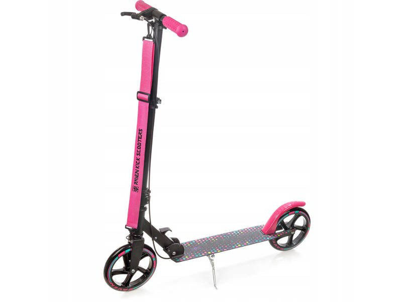 Hulajnoga Raven Dots Black 200 mm z hamulcem