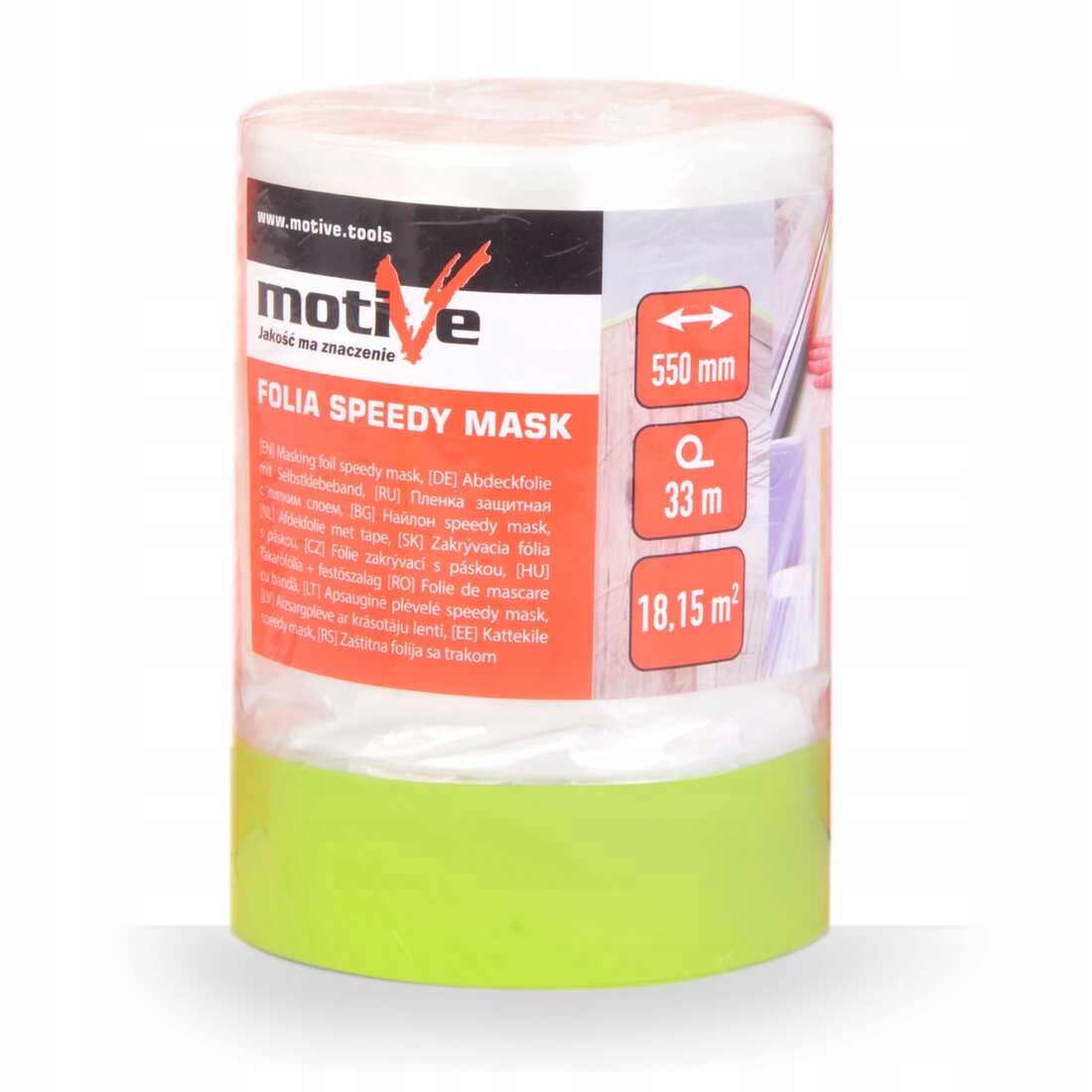 

Antychlap Folia malarska z taśmą Motive 550mm/33m