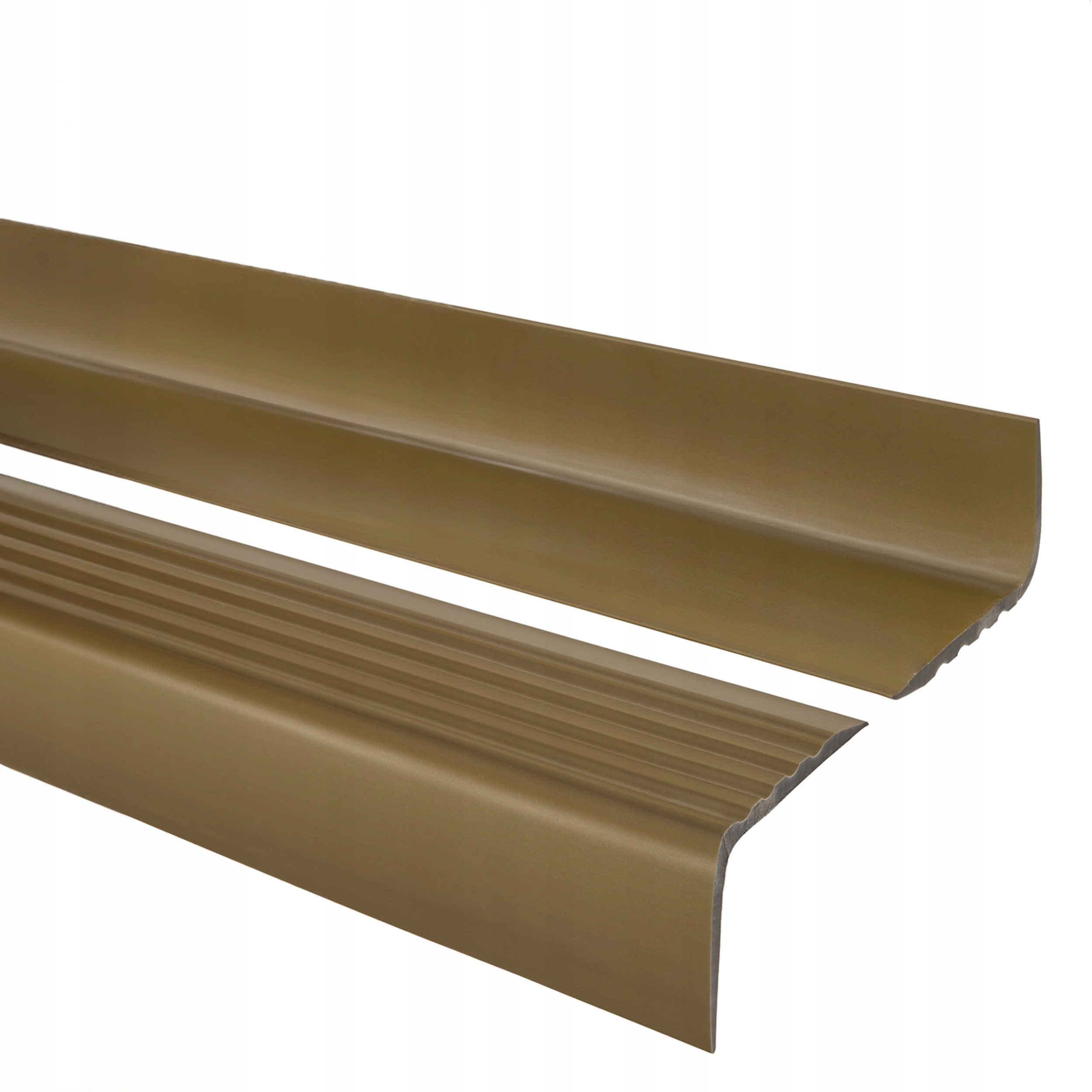 Schodiskový profil Pvc 50x42 mm, schodiskový nosník, Rgp, mosadz, 150 cm