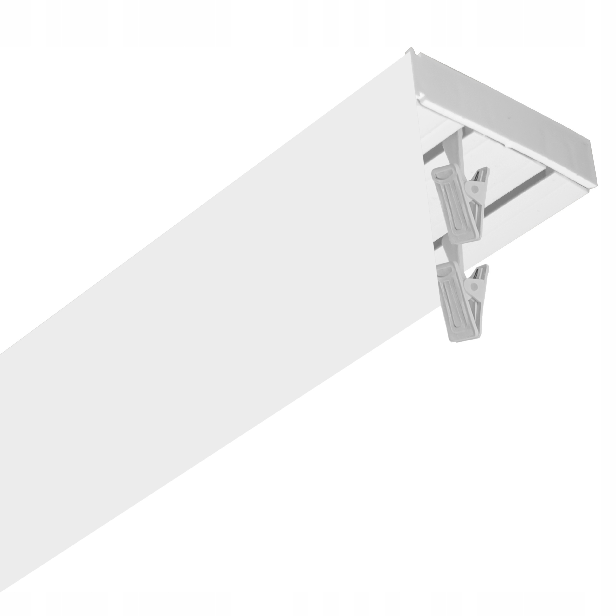 Garnýž Stropní Lišta Pvc Dvojitá 300 cm Kpl Žabky Maskovač 5 cm