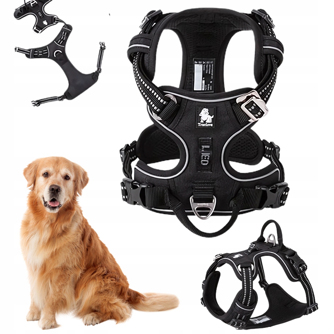 Levně Pevné postroje typu Guard pro psa Front Line Premium Truelove Černé XL Golden