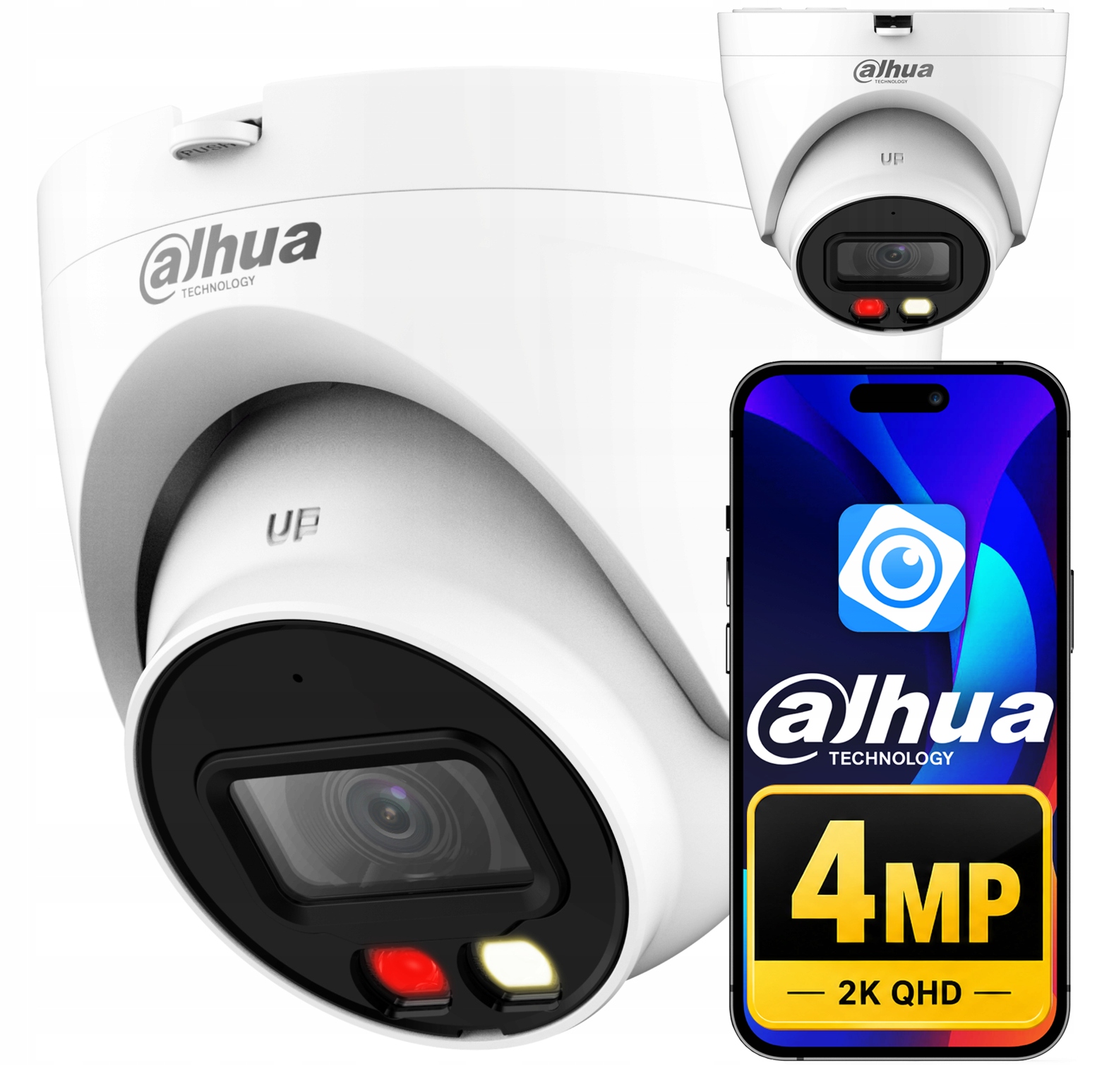 Kopulová Ip kamera Dahua Wdr IPC-HDW1439V-A-IL PoE 4Mpx Smart Dual Light