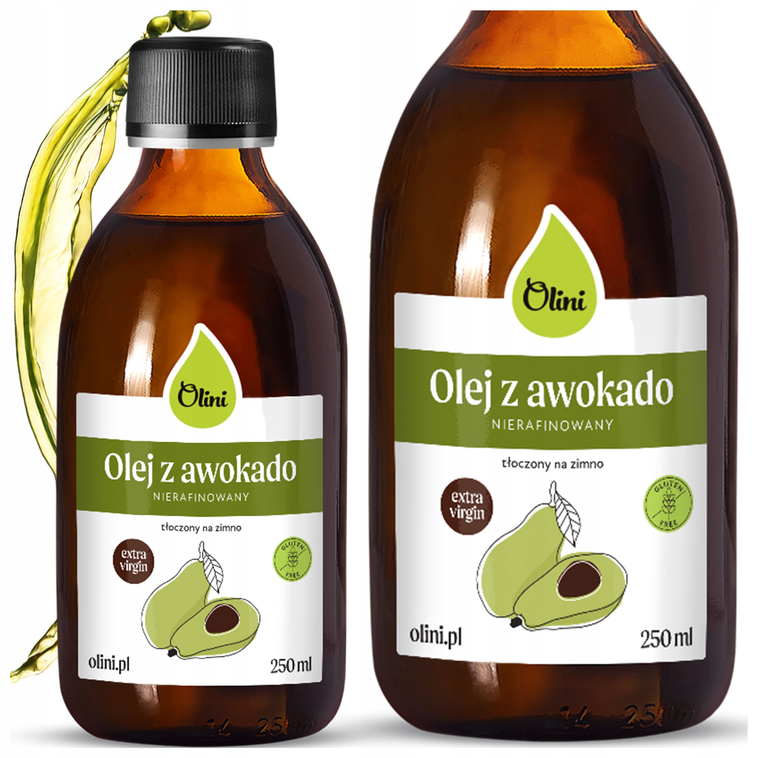 Levně Avokádový olej 250 ml Olini lisovaný za studena