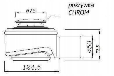 Syfon brodzikowy Fi 50 Speed click clack Rodzaj brodzikowy