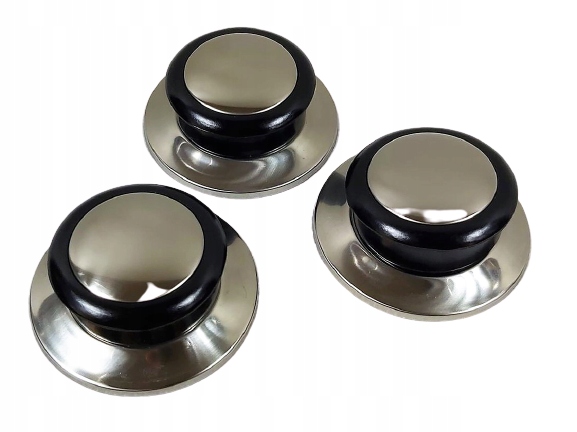 

Uchwyty Gałki Do Pokrywki Zestaw 3 Sztuki + Śruby