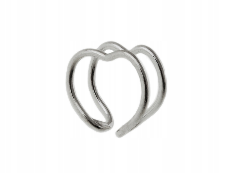 NAUSZNICA EAR CUFF SERCE SERDUSZKO HEART kn074