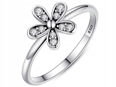 PIERŚCIONEK OLŚNIEWAJĄCA STOKROTKA R. 54/55 15