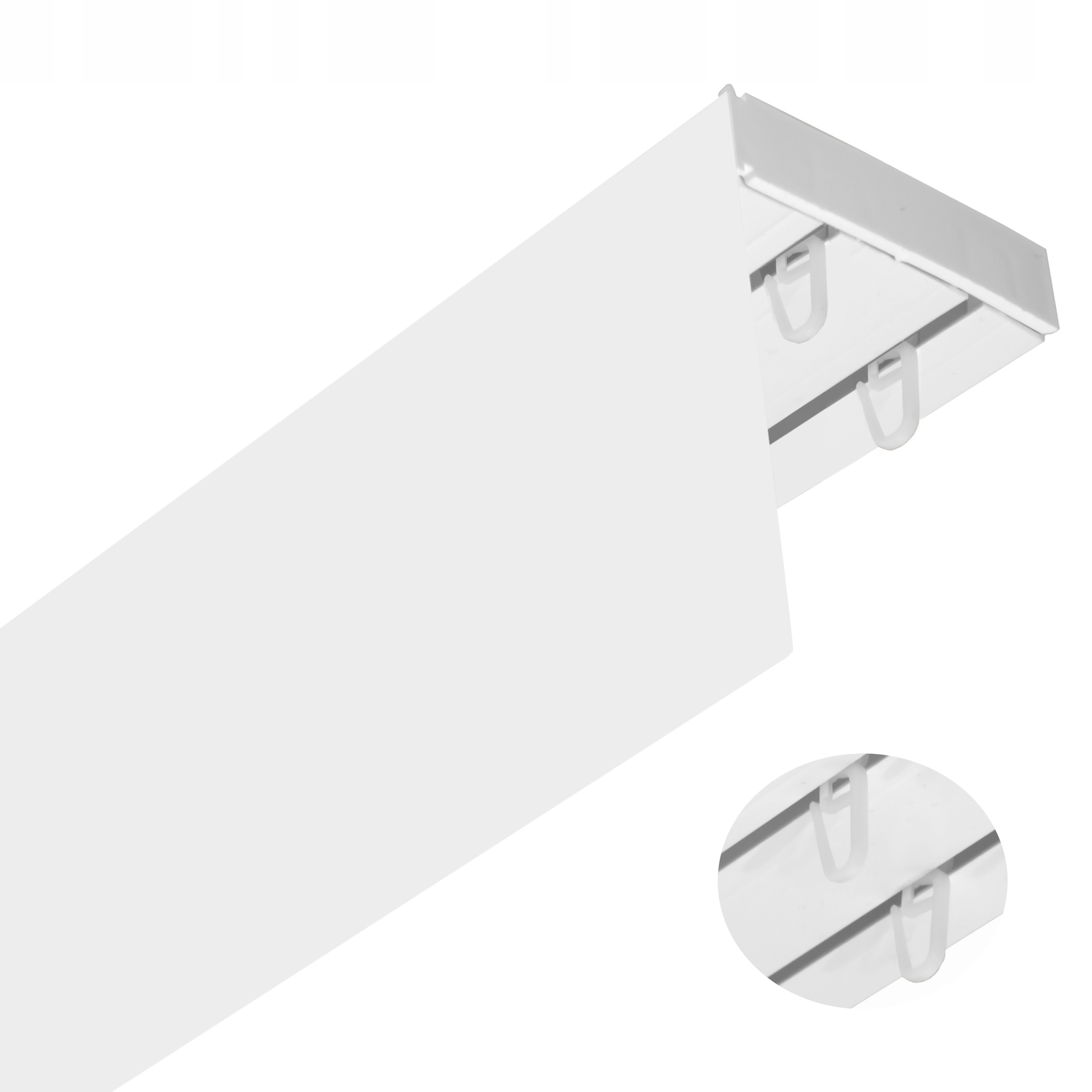 Stropní Lišta Elegance Pvc dvoukolejná 360 cm Kpl špendlíky Maskovač 7,5 cm