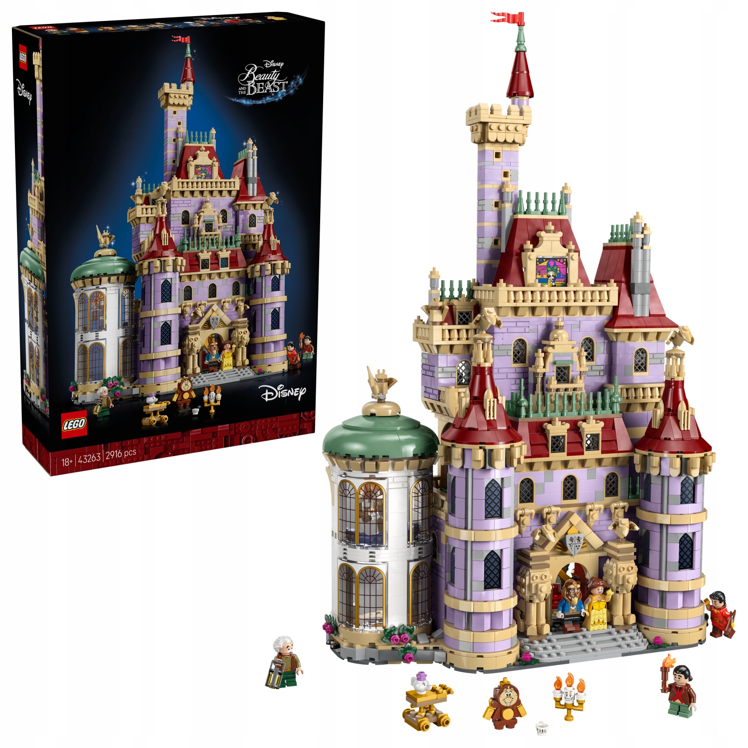 Lego Disney Princess 43263 Zámek z filmu Kráska a zvíře