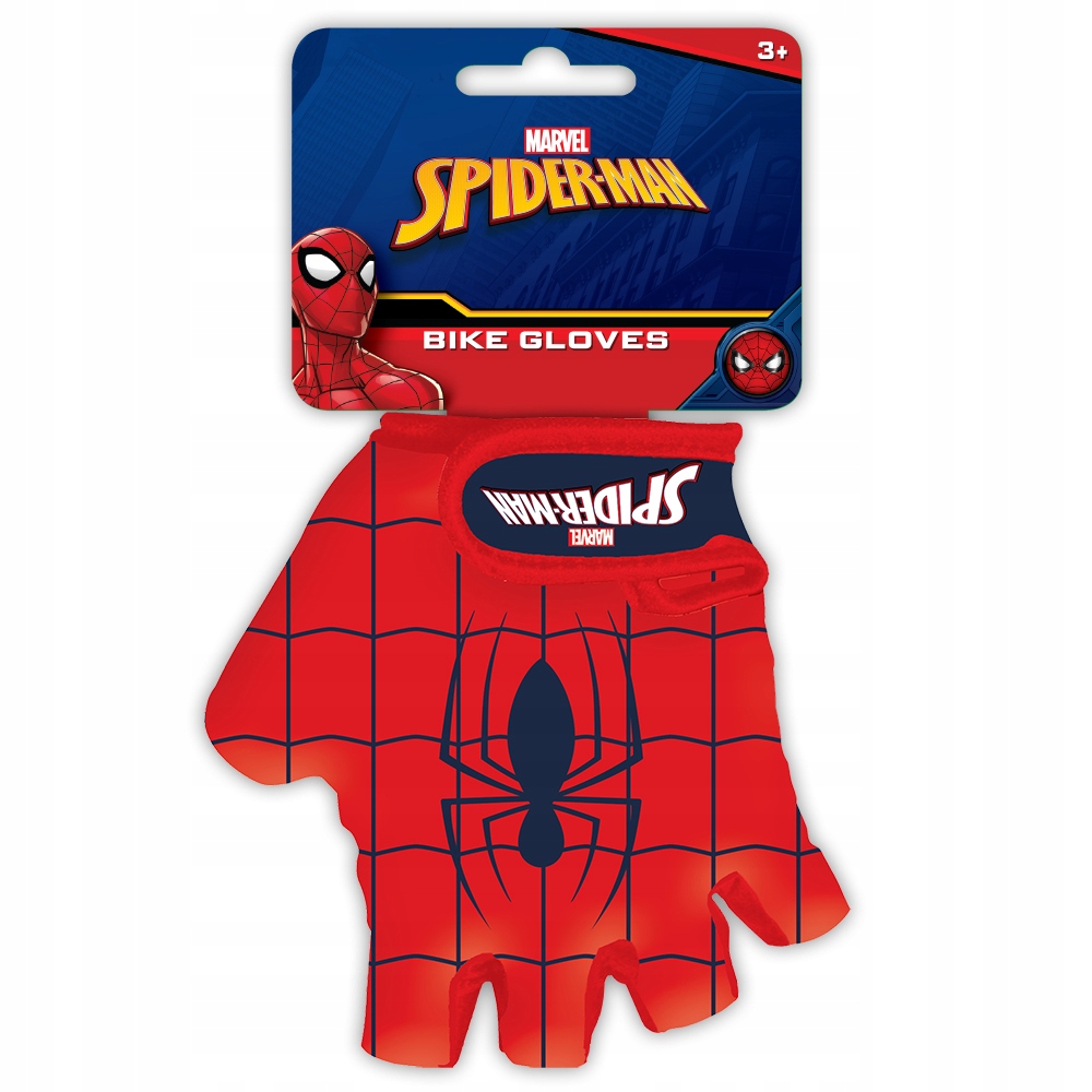 Rękawiczki Rowerowe Ochraniacze Na Rower Dziecięce Spidey Spiderman 3-8 Lat