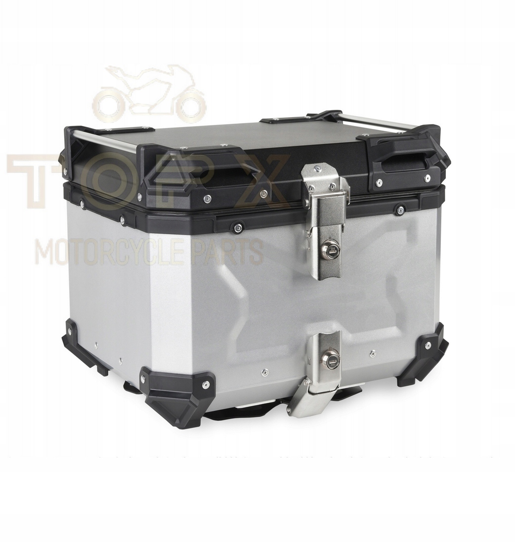 Motocyklový kufr hliníkový centrální stříbrný 45 l Bmw Honda Yamaha Ktm