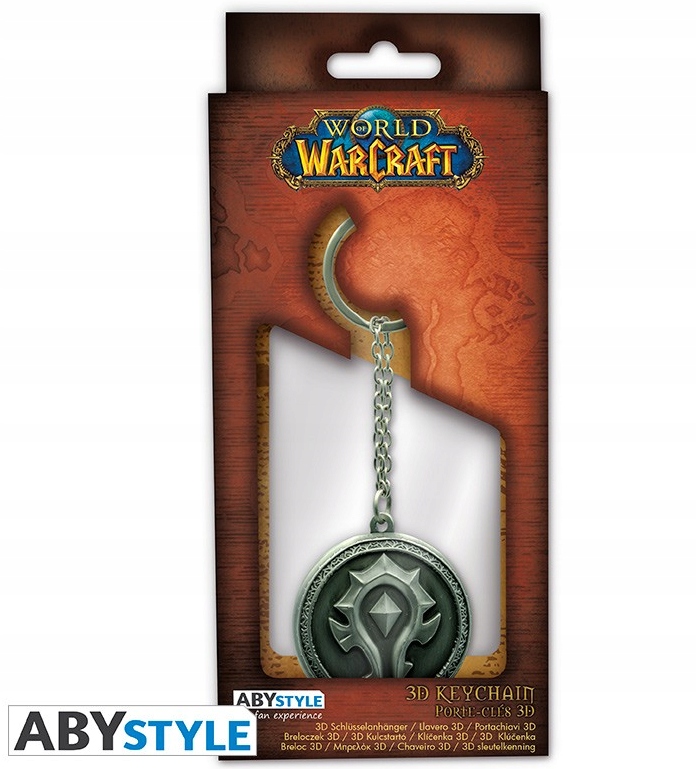Brelok metalowy 3D World Of Warcraft Wow Horde Zawieszka Oryginal Box