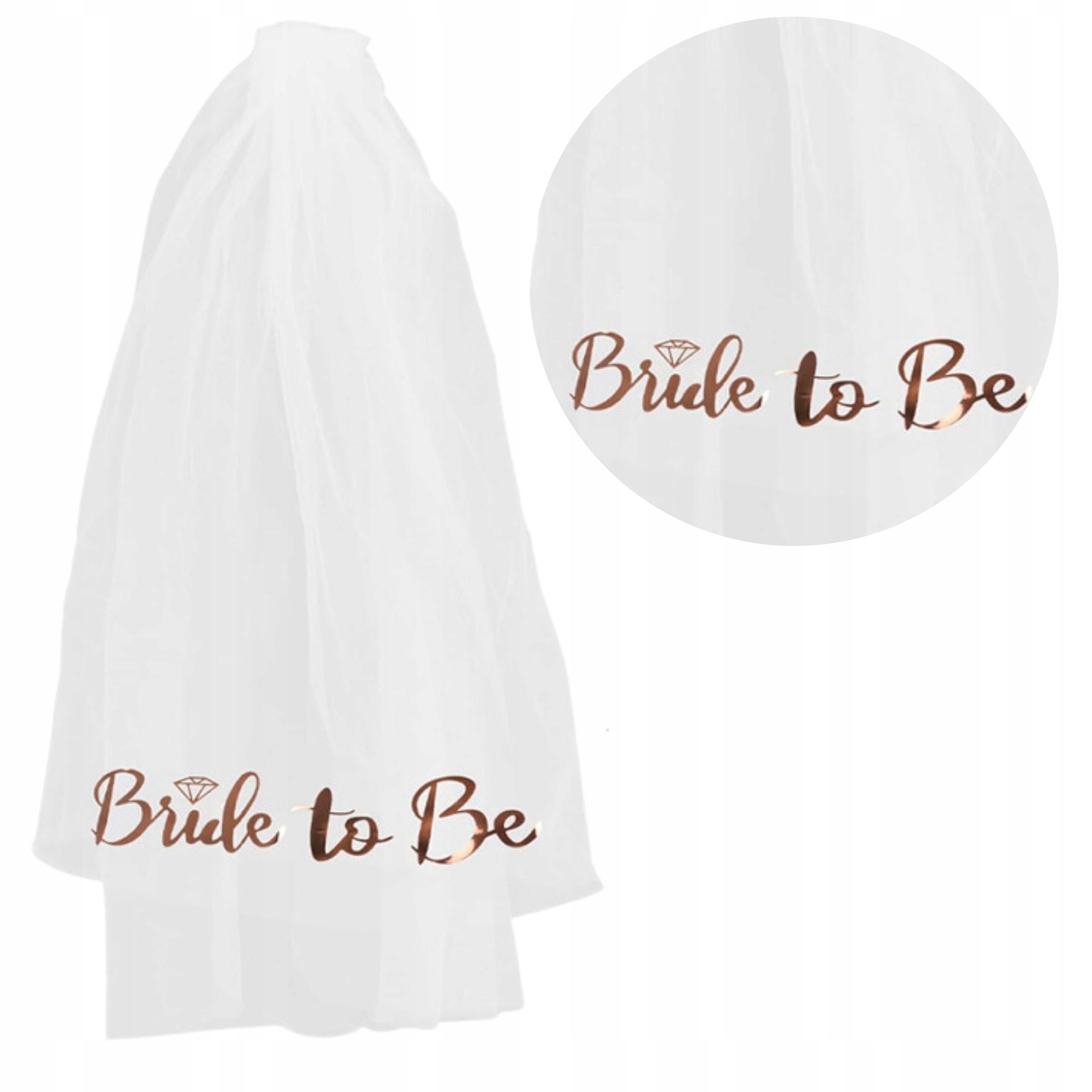 WELON BRIDE TO BE WIECZÓR PANIEŃSKI ROSE GOLD RÓŻOWE ZŁOTO PANNA MŁODA