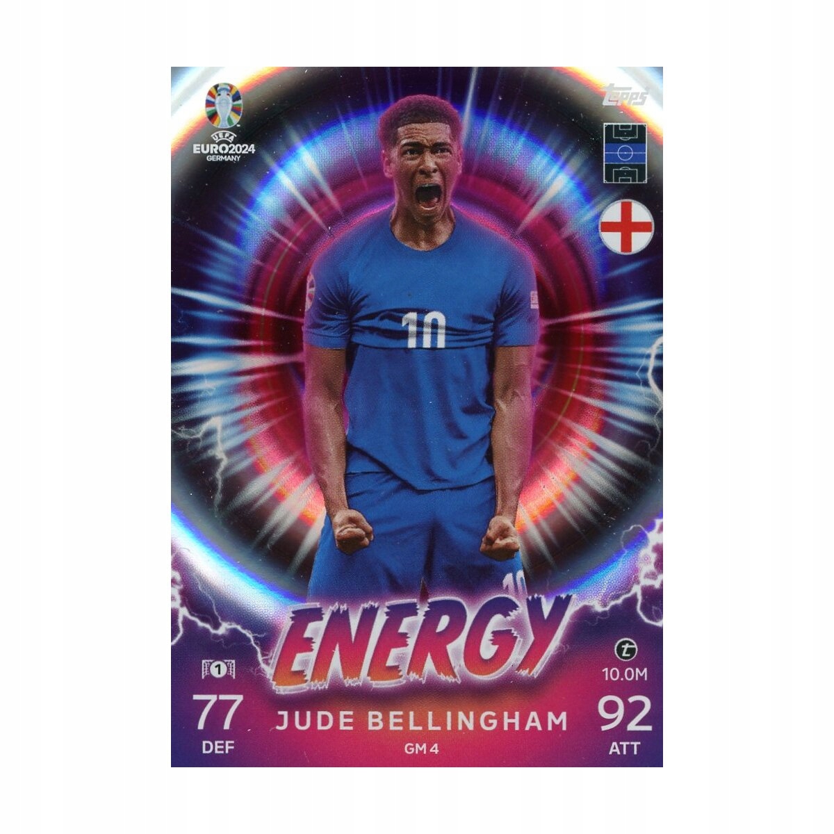Euro 2024 Topps Match Attax Energy Gm 4 Jude Bellingham