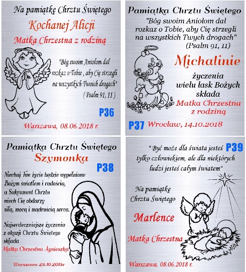 Łańcuszek Srebrny 925 Medalik Aniołek Grawer Materiał Srebro