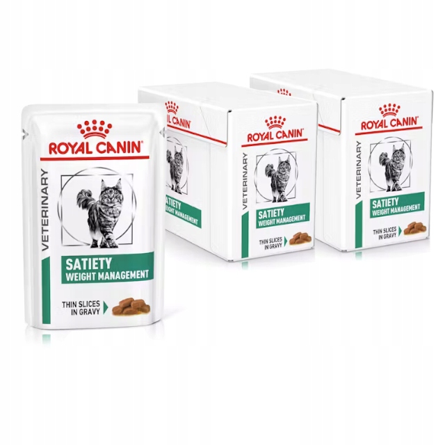 Levně Royal Canin Vet Satiety Weight Management 24x85 g Mokré Krmivo Pro Kočky Omáčka