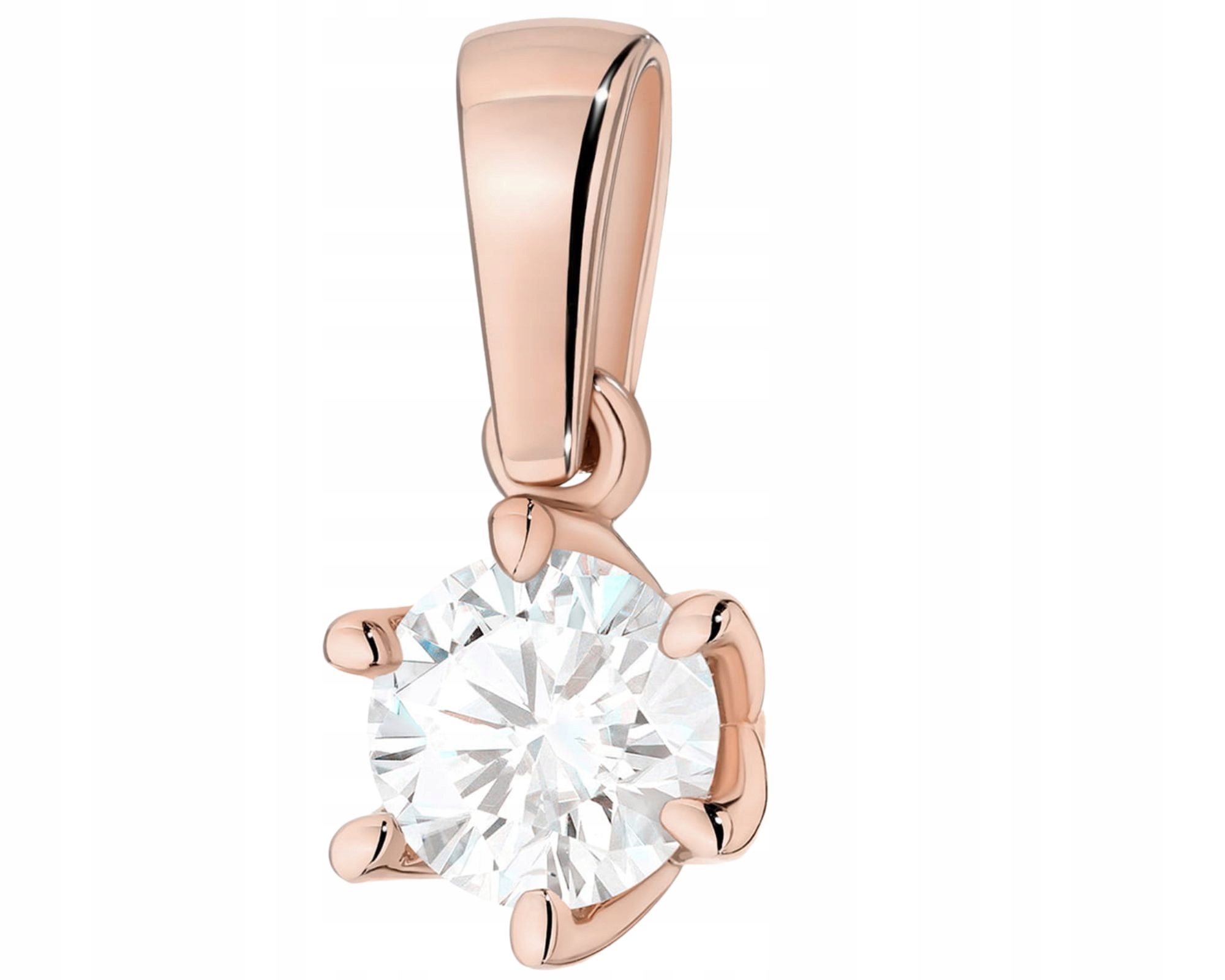 Růžové Zlato Přívěsek S Briliantem Zlato 585 Dárek Gravírování