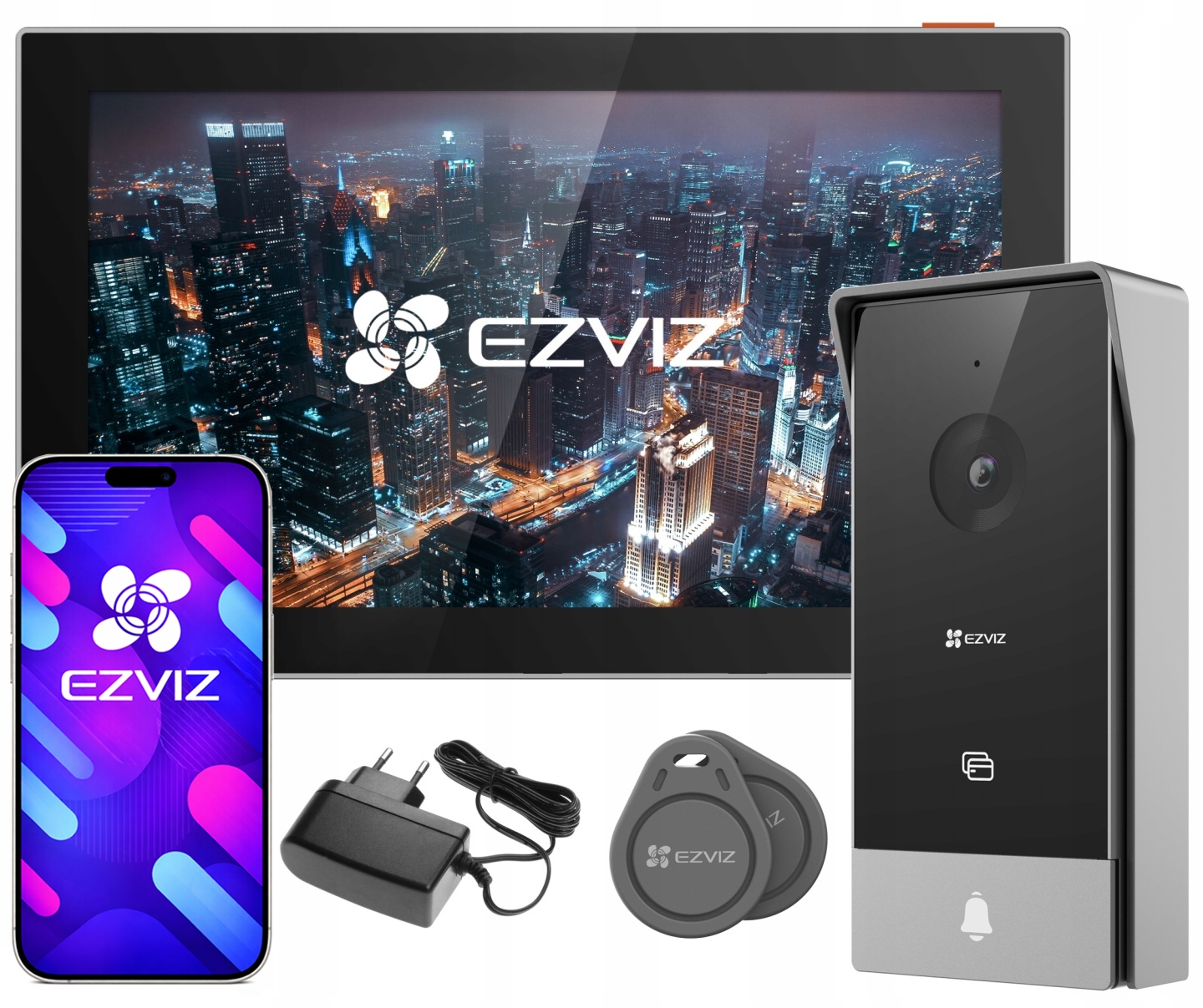 Videovrátnik WiFi HP5 Ezviz s 2-žilovou mobilnou aplikáciou