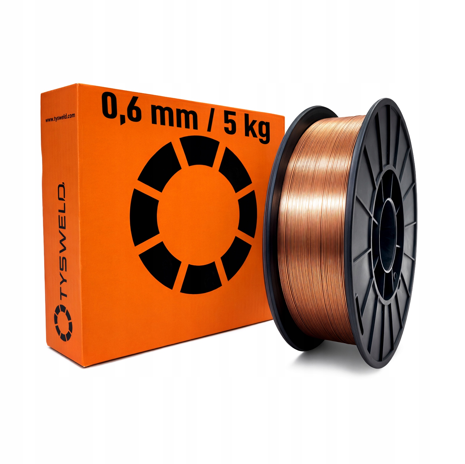 Drut spawalniczy Mig/mag Tysweld T20/SG2 fi 0,6 mm 5 kg Niemiecki