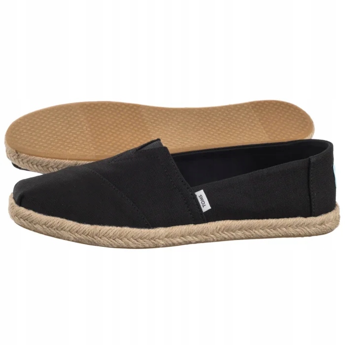 Dámské espadrilky Toms Alpargata Rope Black Recycled Cotton černé