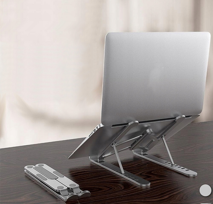 PODSTAWKA pod LAPTOPA ALUMINIOWA SKŁADANA REGULOWANA STOJAK MACBOOK MOCNY Marka K&M