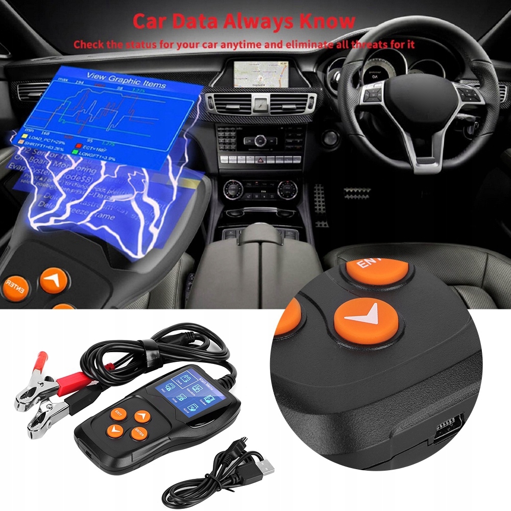 TESTER DO BATERII AKUMULATORÓW 12V Konnwei KW600 Kod producenta OL5D467