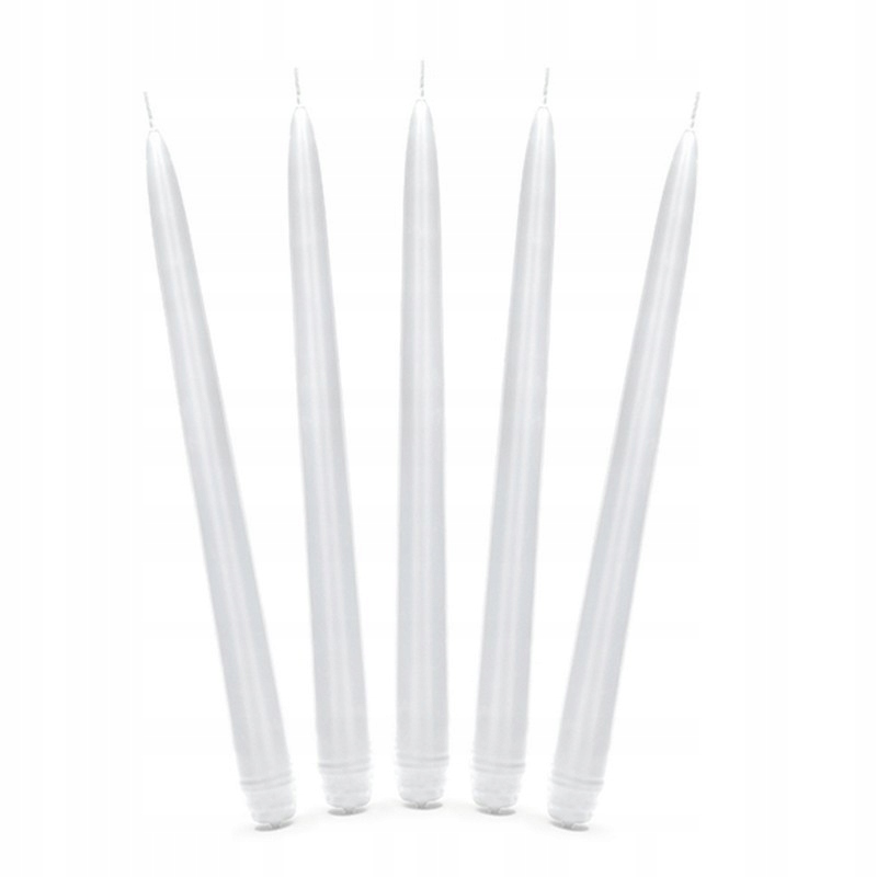 

Świece proste komunia chrzest 24cm 10szt Białe