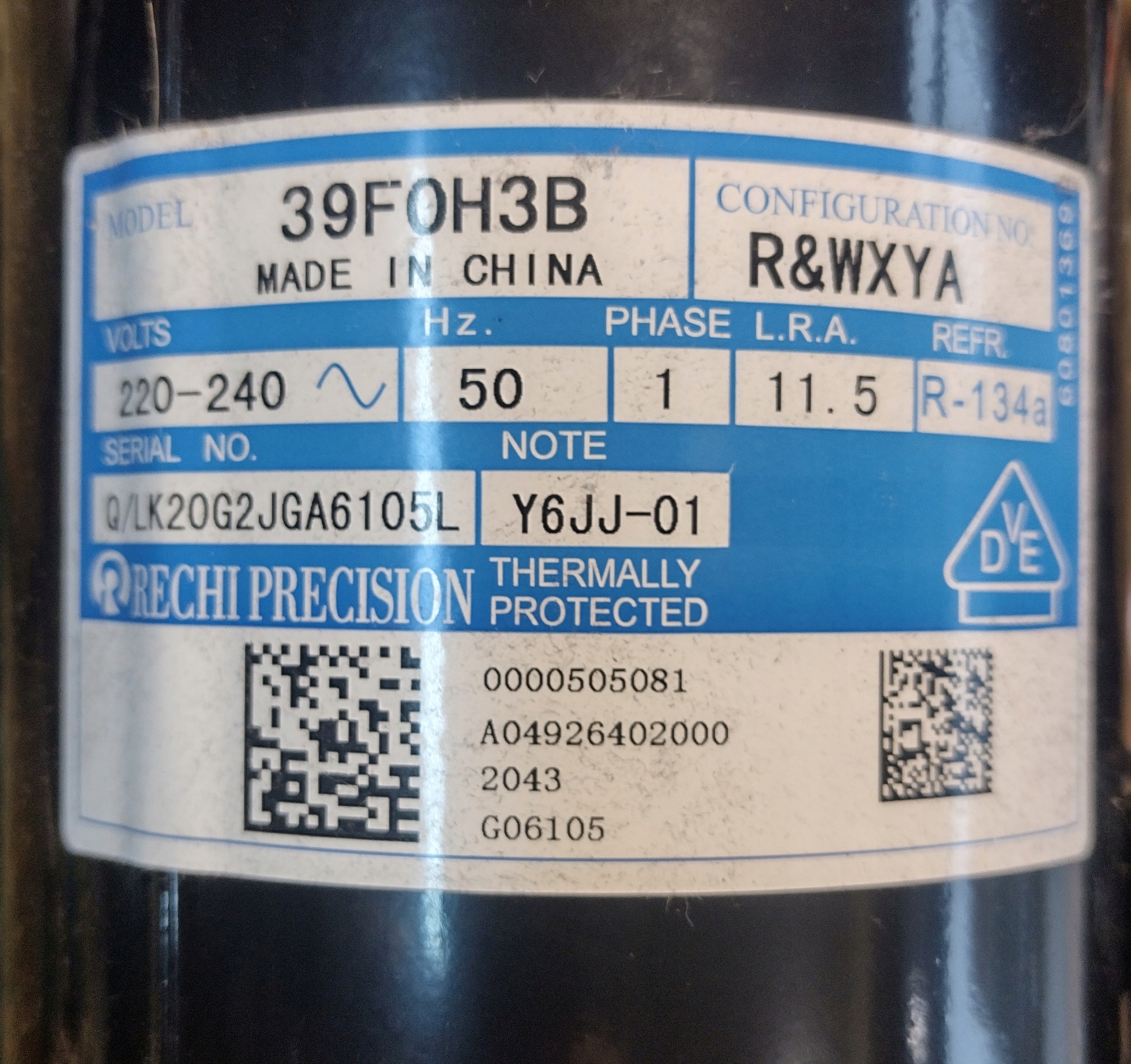 E024 SPRĘŻARKA DO SUSZARKI 39F0H3B Kod producenta 39F0H3B