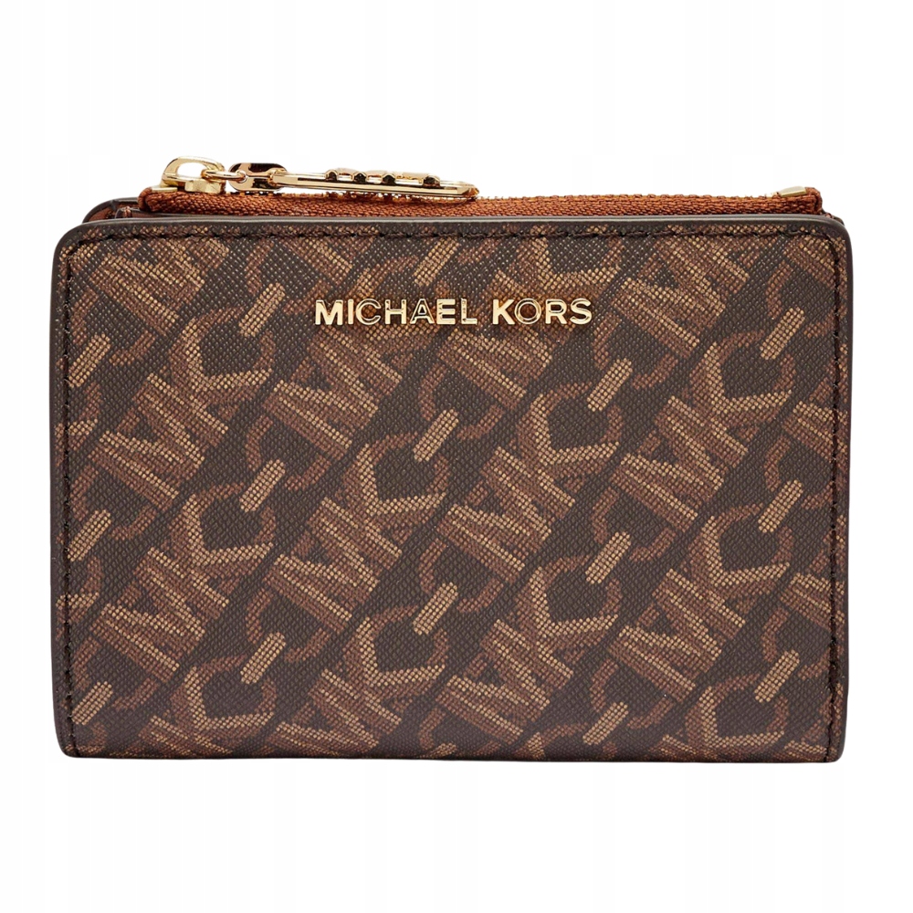 Michael Kors Hnědá peněženka s monogramem