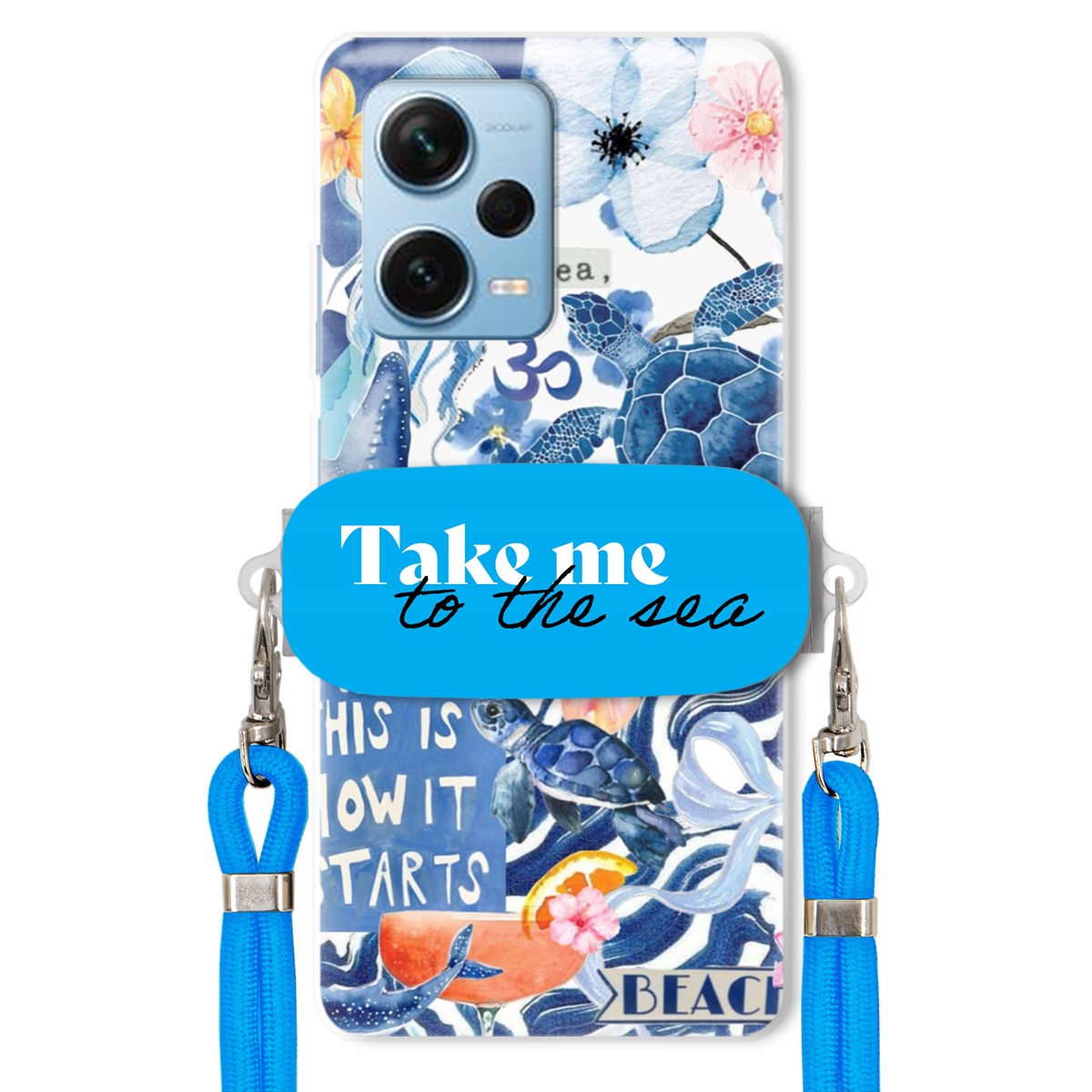 Puzdro pre Xiaomi Redmi Note 12 Pro Plus Vodítko Blue Držiak Take Me To The Sea
