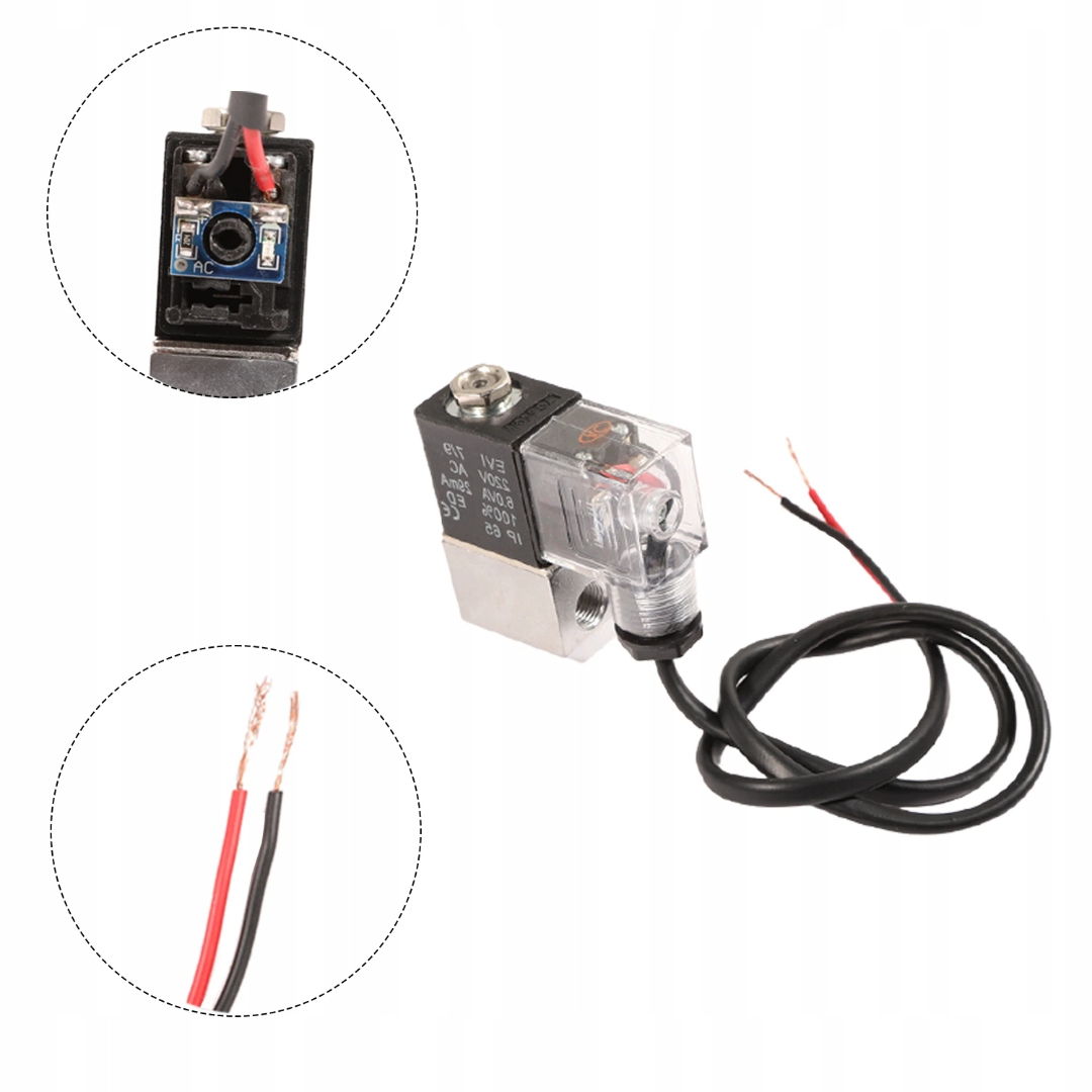Elektrozawór Kompresora Powietrza 1/8" 9 MM Bezolejowego Regulator CO2