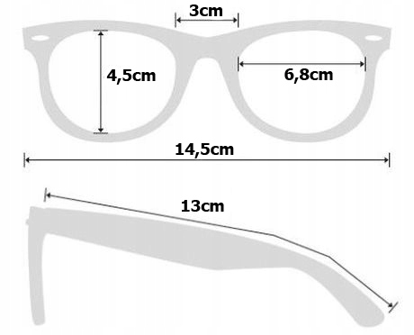 OKULARY MĘSKIE POLARYZACYJNE PRIUS PILOTKI AVIATOR DO SAMOCHODU ZESTAW ETUI Długość zausznika 140 mm