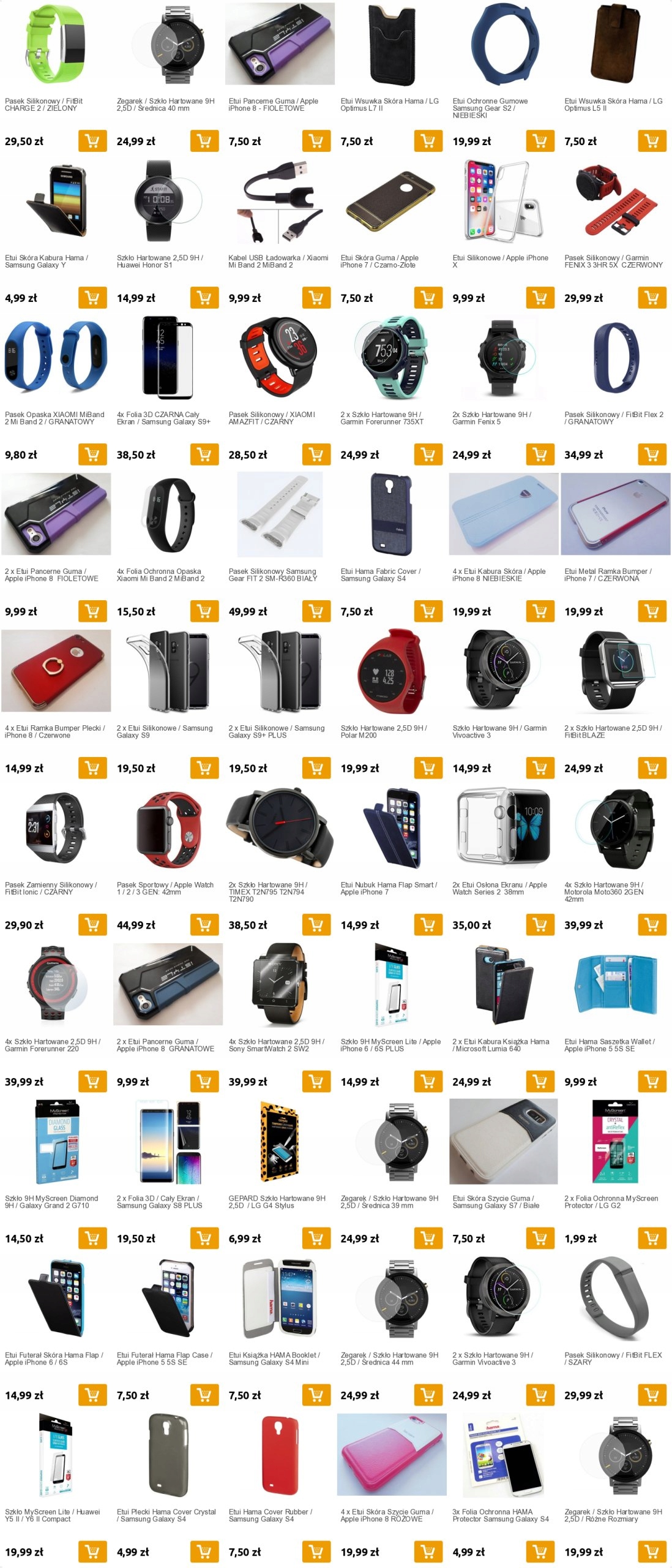 Szkło Hartowane 2,5D 9H / Garmin Forerunner 735XT Materiał paska inny