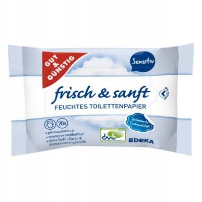

G&g Chusteczki Toaletowe Sensitive 70szt