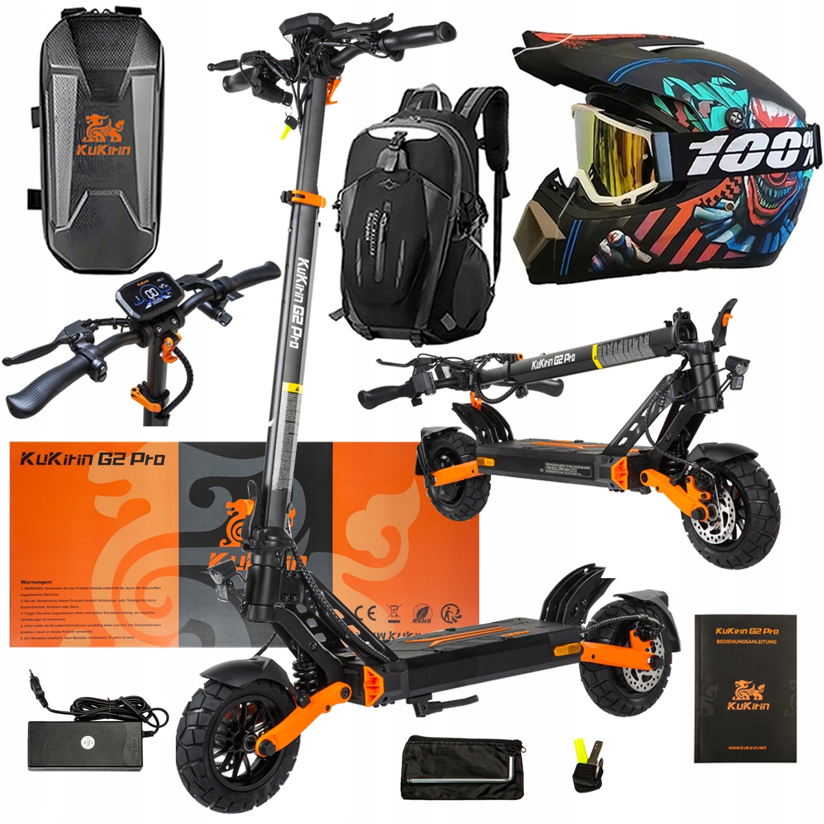 Pojazd Elektryczny KuKirin G2 Pro Abe 500w 48V 15.6AH 65KM 25KM/h +Dárek