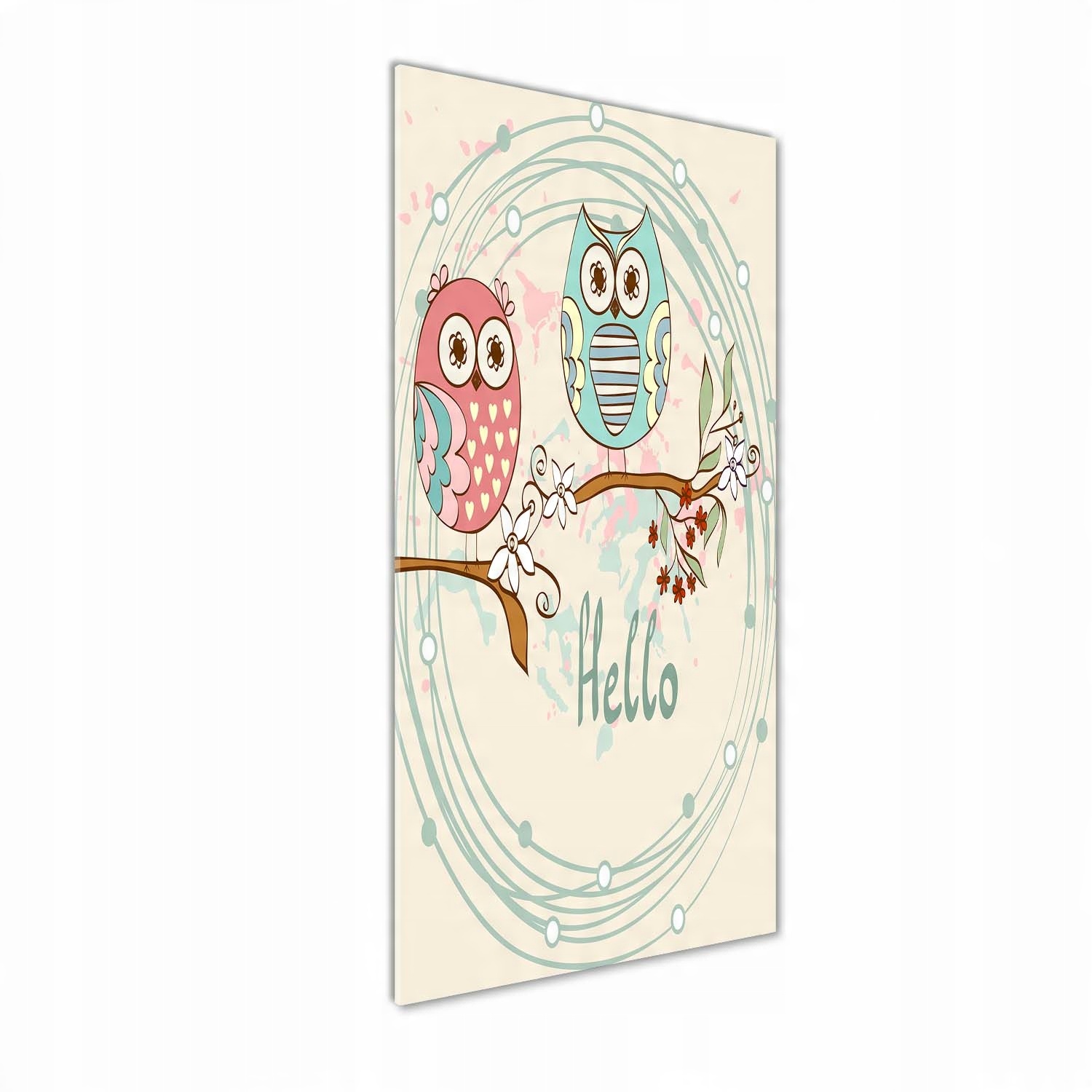 

Nowoczesny obraz zdjęcie na akrylu Sowy 50x125cm