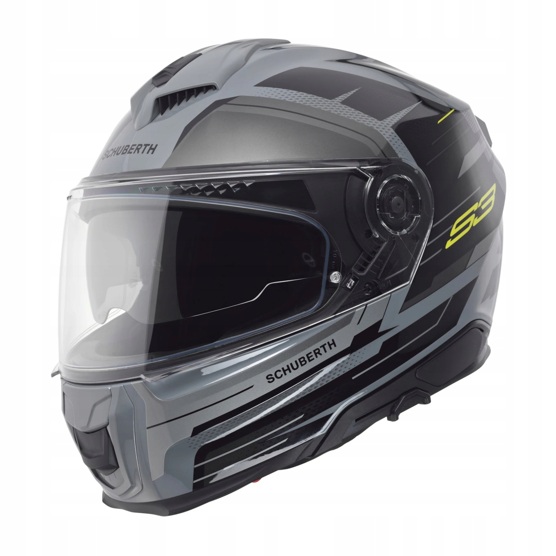 Motocyklová Prilba Schuberth S3 Apex Grey Integrálna S Blendou Lesk R. XL