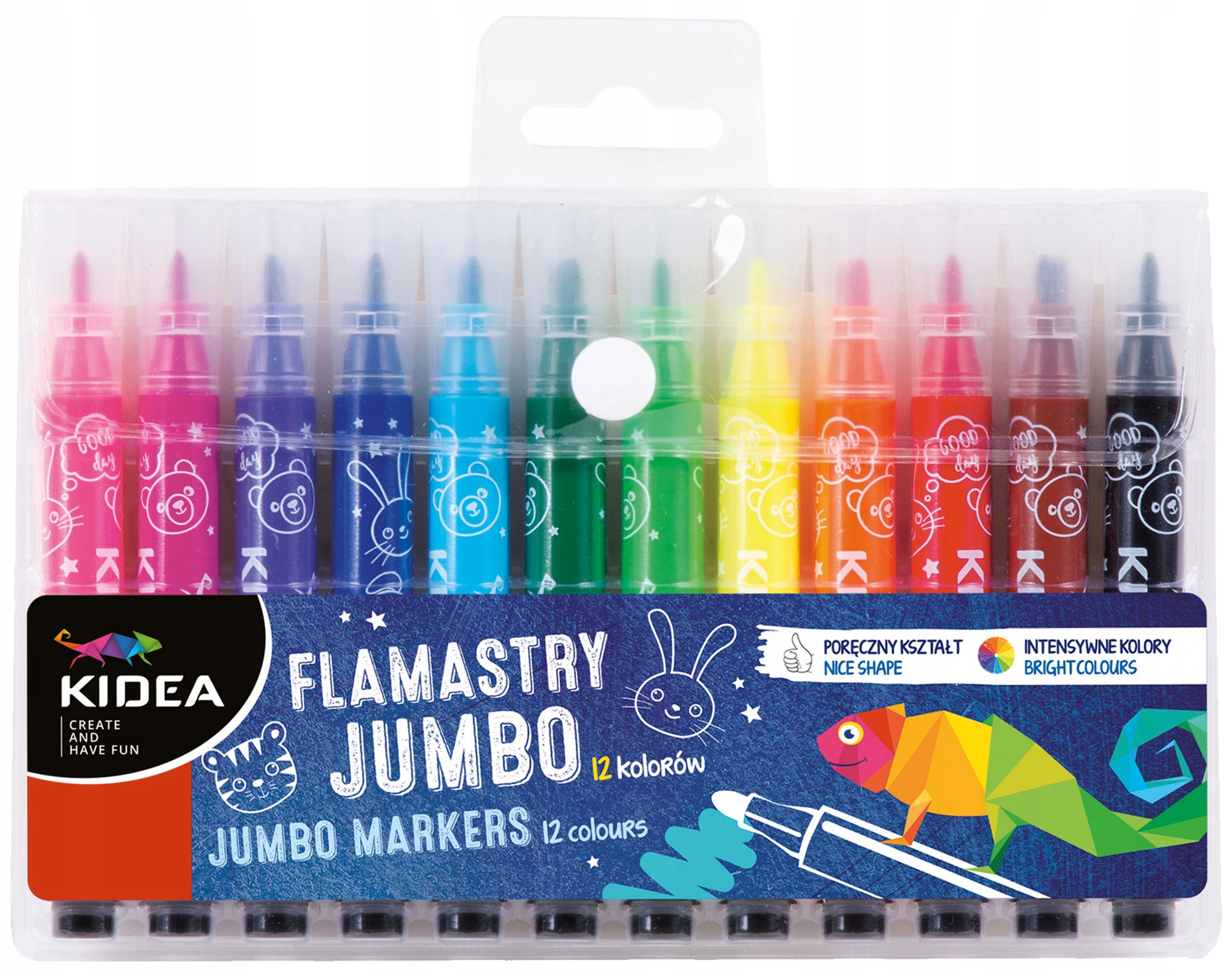 

Flamastry Kidea Pisaki Jumbo Szkolne