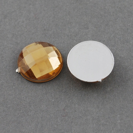 Dżety Kaboszony Akrylowe Okrągły 10x4mm 50szt